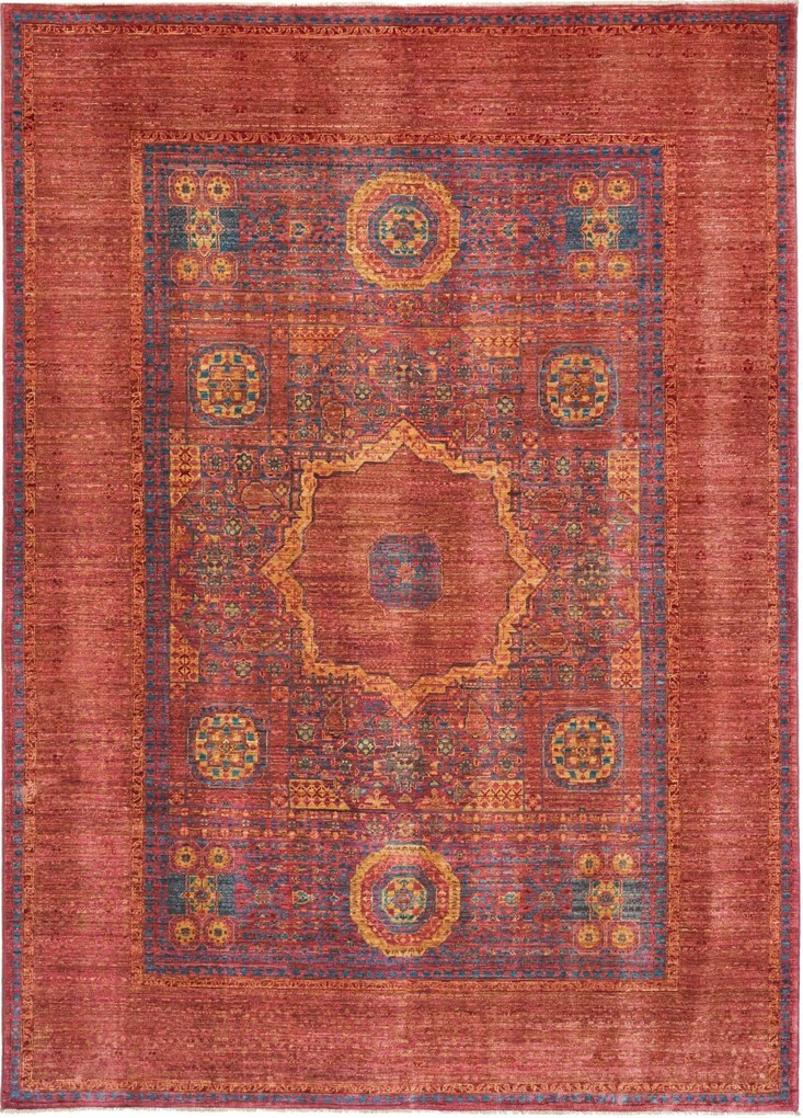 Mamluk Tappeto 170 x 240 Viola (Pakistan) Annodato A Mano