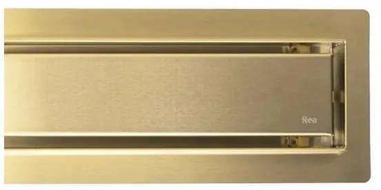 REA-G2702 - Canalina di scarico NEOX PRO 70 cm in acciaio inossidabile/oro spazzolato