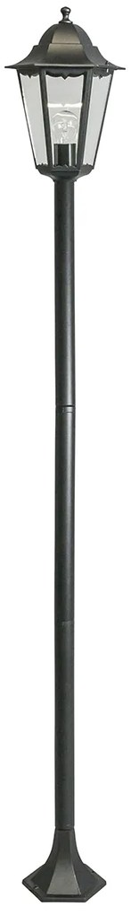 Lampada da terra classica per esterni nera 170 cm IP44 - New Orleans 1