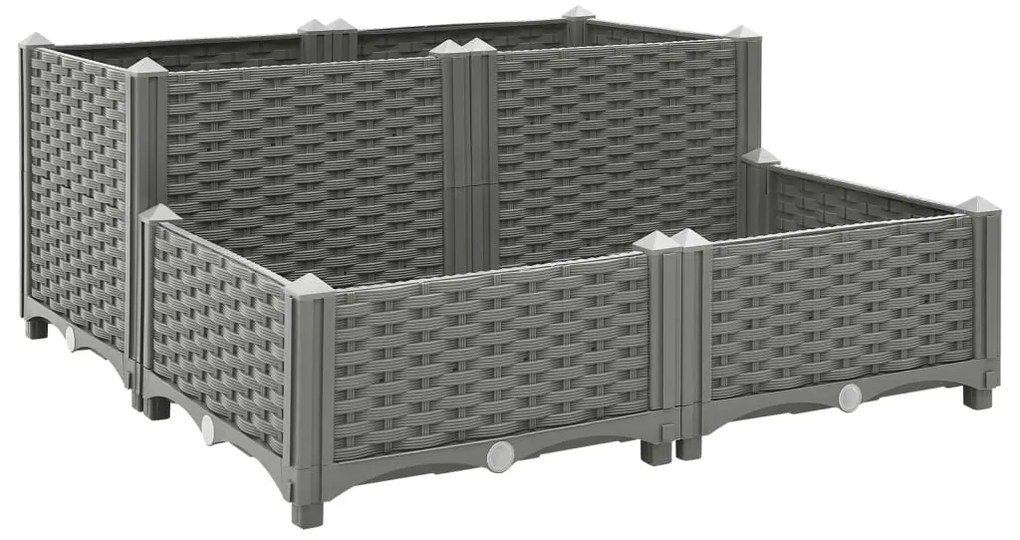 Fioriera Rialzata 80x80x38 Cm İn Polipropilene /