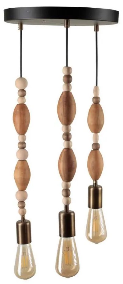 Lampadario su filo 3xE27/60W/230V