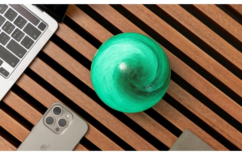 Decorazione luminosa marrone scuro con ricarica USB ø 12 cm Sand Storm – Gingko