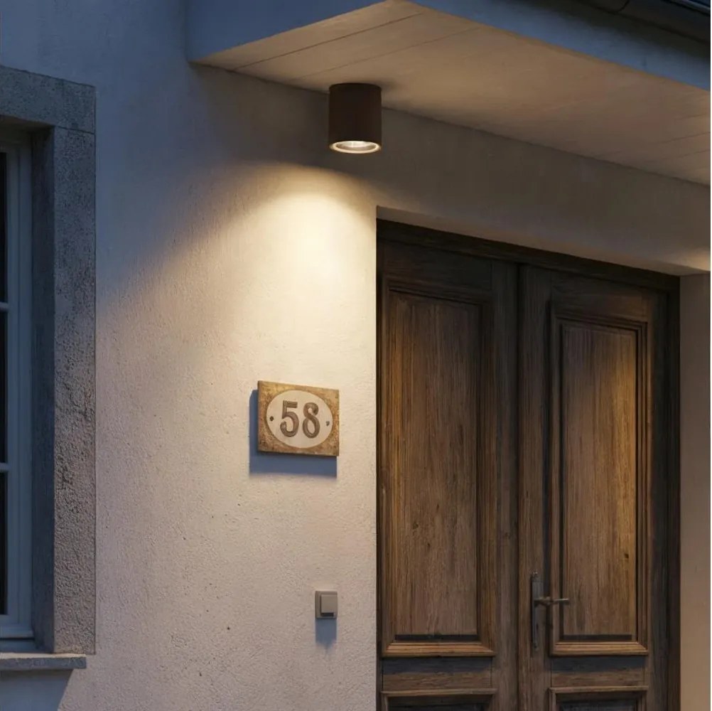 Ideal Lux - Faretto da esterno GUN 1xGU10/28W/230V IP55 marrone