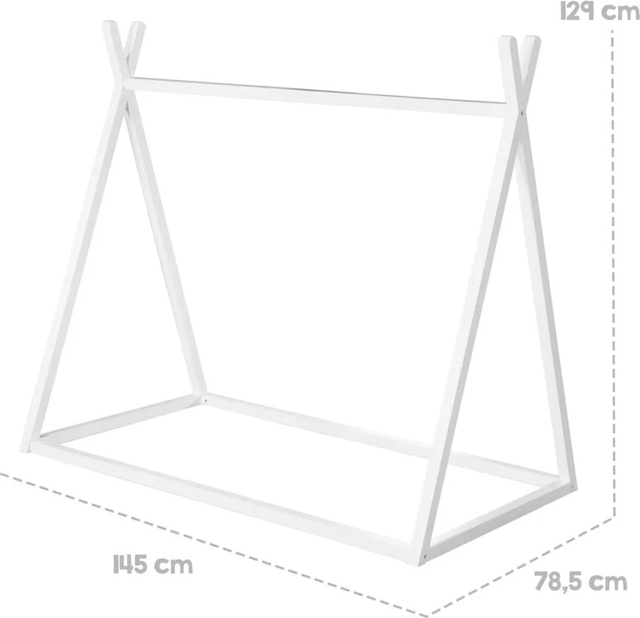 Box letto bianco 70x140 cm Montessori - Roba