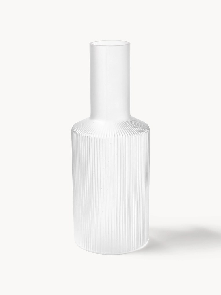Caraffa in vetro soffiato con scanalatura in rilievo Ripple, 1 L