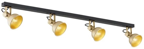 Argon 1801 - Faretto LENORA 4xE14/7W/230V oro/nero