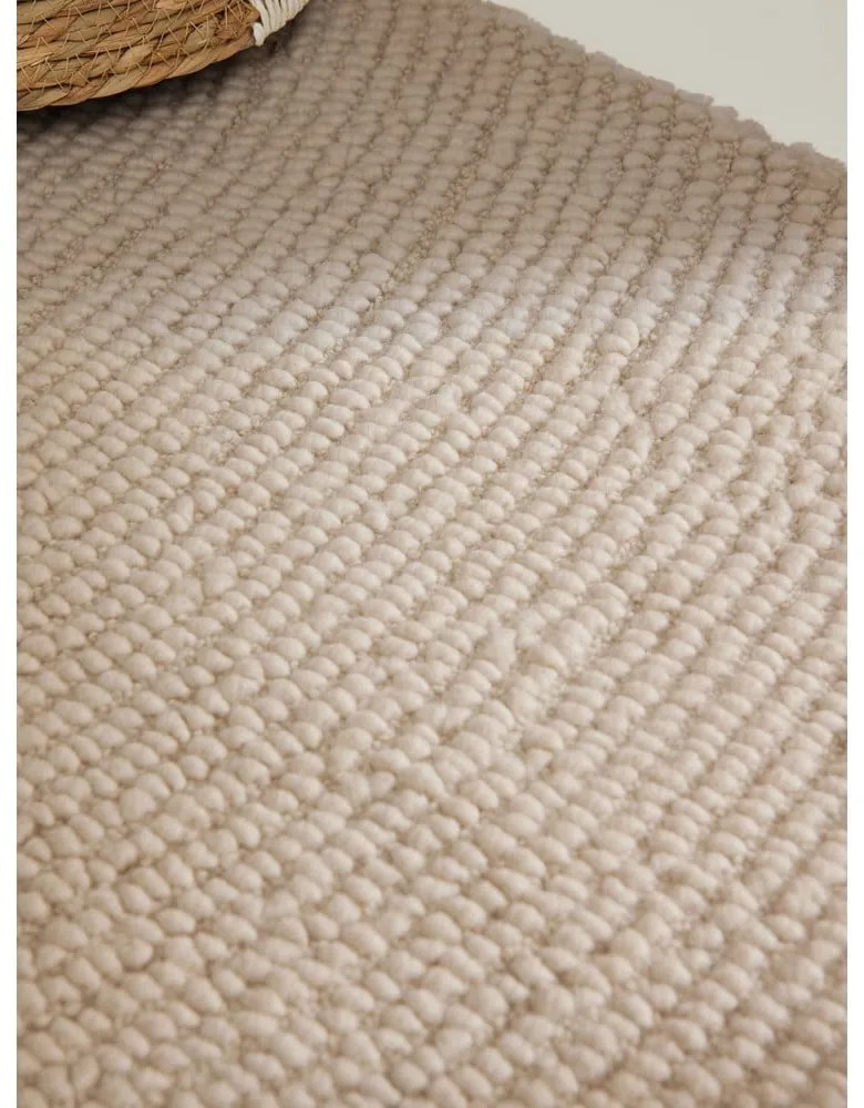 Tappeto colore naturale chiaro in lana tessuto a mano 120x180 cm Eleni Natural White – Hanse Home