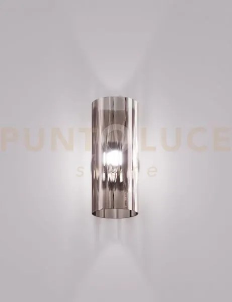 Armonia applique a parete 14 fume' rombo allungato nickel nero sati...