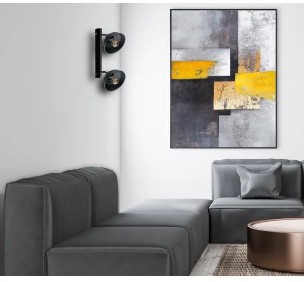 Faretto FAUN 2xE27/60W/230V nero