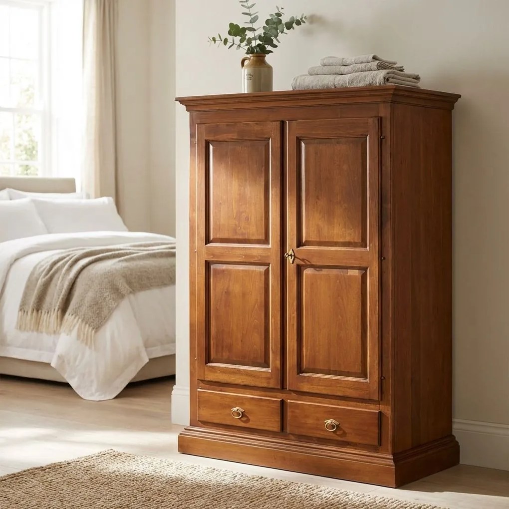 CHESTER - armadio 2 ante in legno massellox200