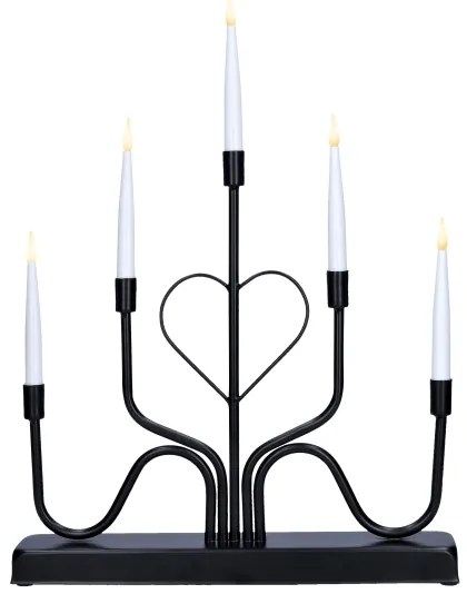 Brilagi - Portacandele natalizio LED/2xAA nero