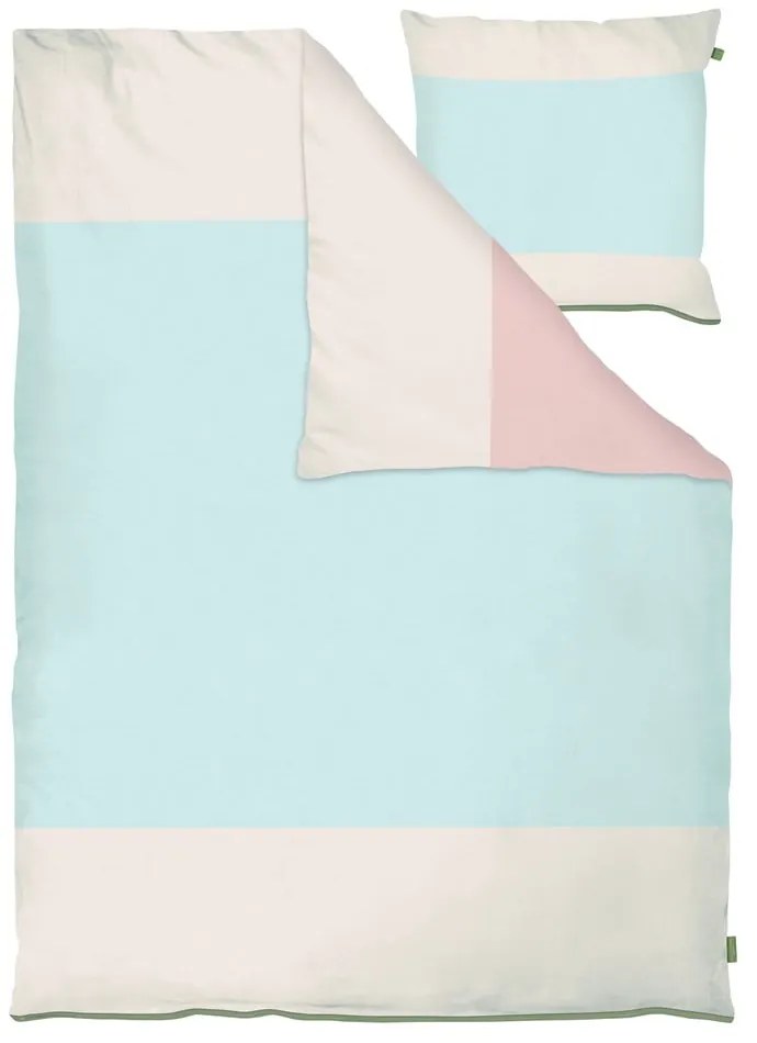 Set per letto singolo esteso azzurro in percalle in cotone 140x220 cm Colore - Mette Ditmer Denmark