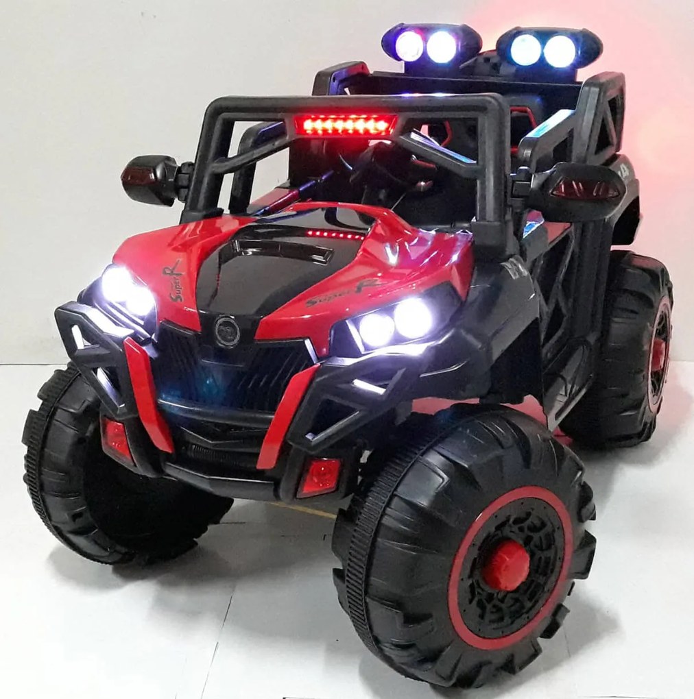 Macchina Elettrica per Bambini 12V Kidfun Fuoristrada 4x4 Rossa...