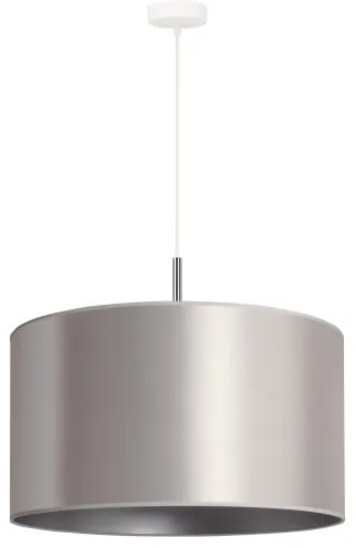 Duolla - Lampadario a sospensione con filo CANNES 1xE27/15W/230V diametro 45 cm argento