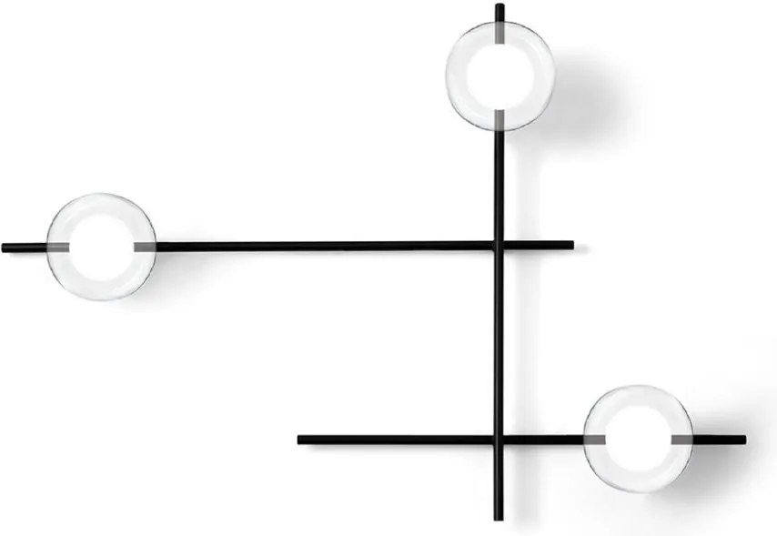 Mikado parete/soffitto 3 luci vetro cosmo