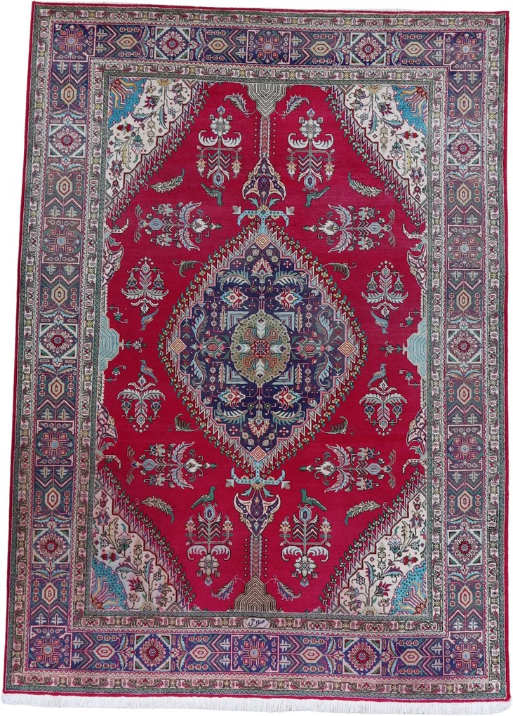 Tabriz Tappeto 250 x 350 (Iran) Annodato A Mano
