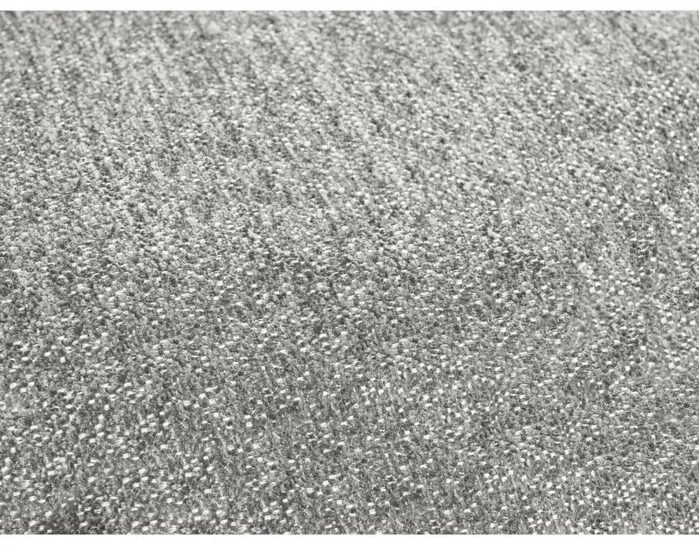 Divano angolare grigio chiaro allungabile e con contenitore (penisola a sinistra/a U) con rivestimento in ciniglia Everest – Bobochic Paris