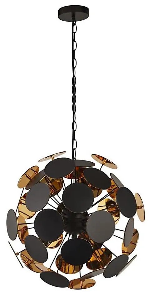 Searchlight 3074-4BG - Lampadario a sospensione DISCUS, 4xE14/60W/230V