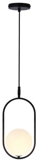 Lampadario a sospensione con filo CORDEL 1xG9/28W/230V nero