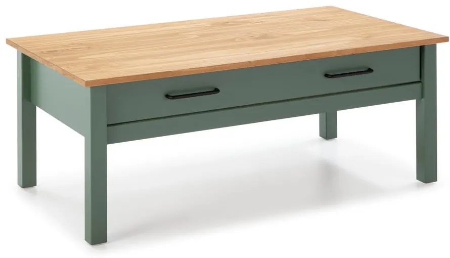 Tavolino da caffè in legno verde Miranda - Marckeric