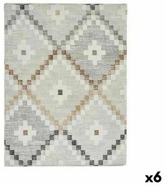 Tovaglia Tela Antimacchia Rombos 140 x 180 cm Beige (6 Unità)