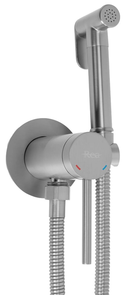 Rubinetto bidet Rea Foss Clif Brush Nickel