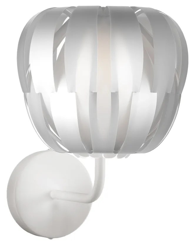 Applique Moderna Queen Polilux ® Argento E Metallo 1 Luce E27