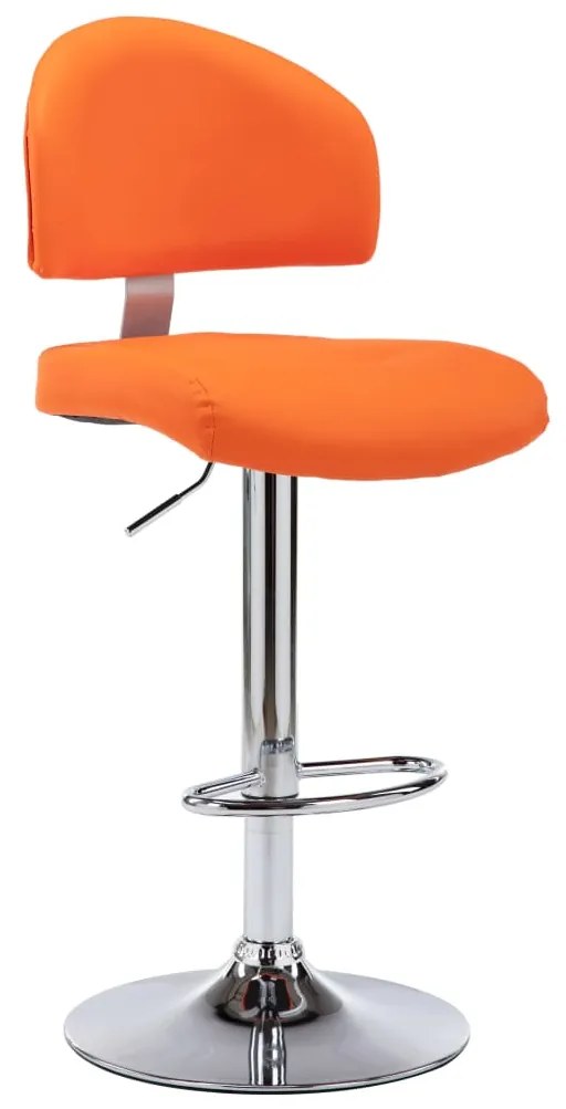 Sgabello Da Bar Arancione İn Similpelle /