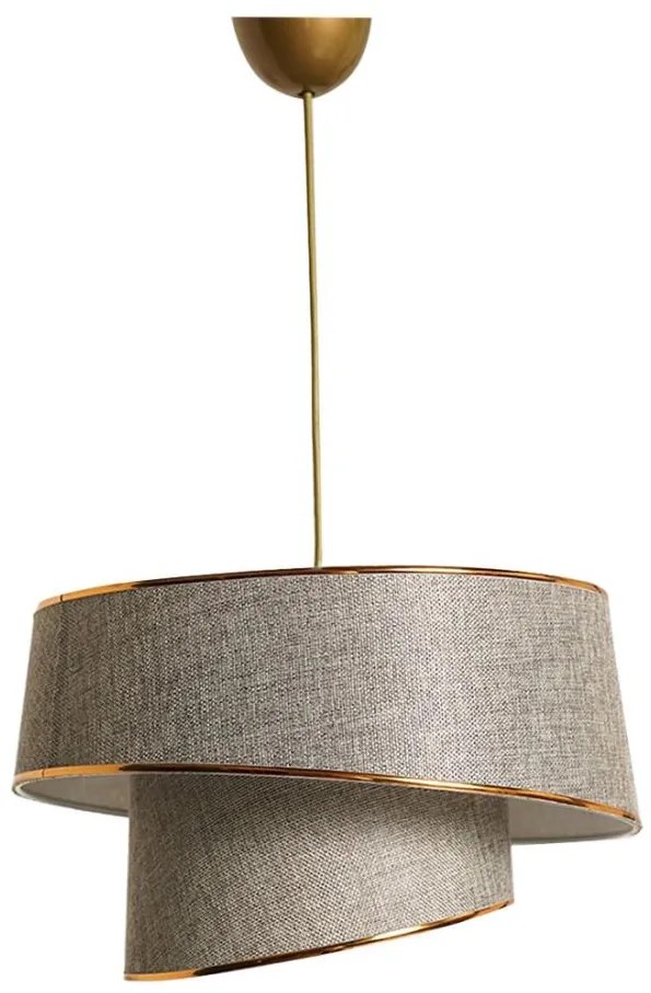 Lampadario su filo BARETTE 1xE27/60W/230V grigio