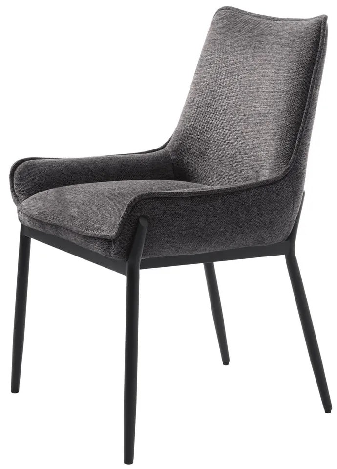 Sedia da pranzo grigio scuro Calgary - Unique Furniture