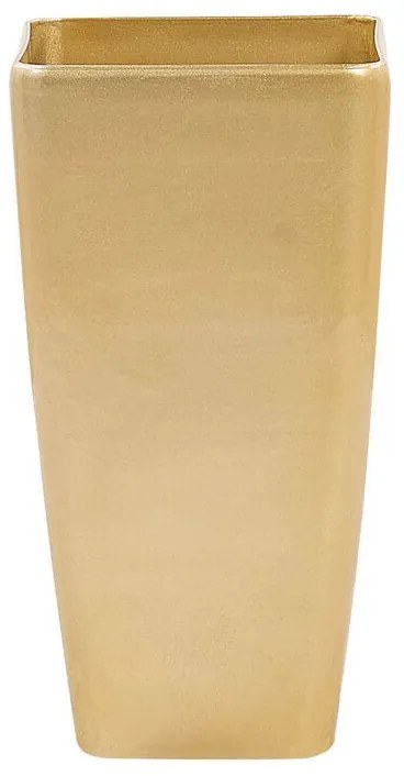 Vaso da fiori quadrato oro 30 x 30 x 57 cm MODI Beliani