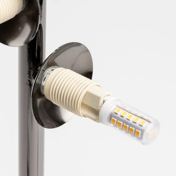 Brilagi - Lampada da tavolo LED MILLA 4xG9/3W/230V nero cromato/fumé