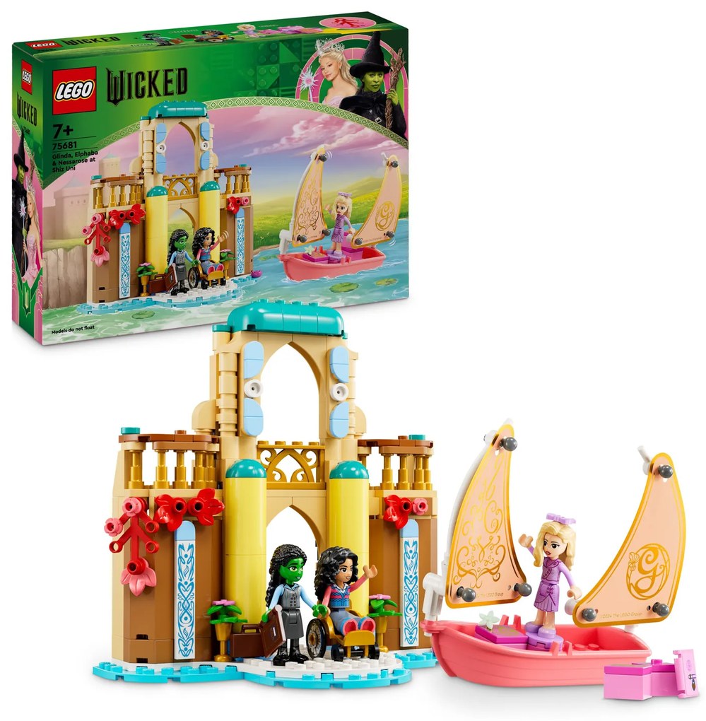 Glinda, Elphaba e Nessarose all’Università di Shiz Lego Wicked