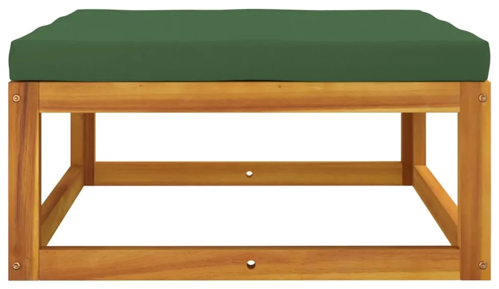 Set mobili da giardino 3pz con cuscini legno massello di acacia