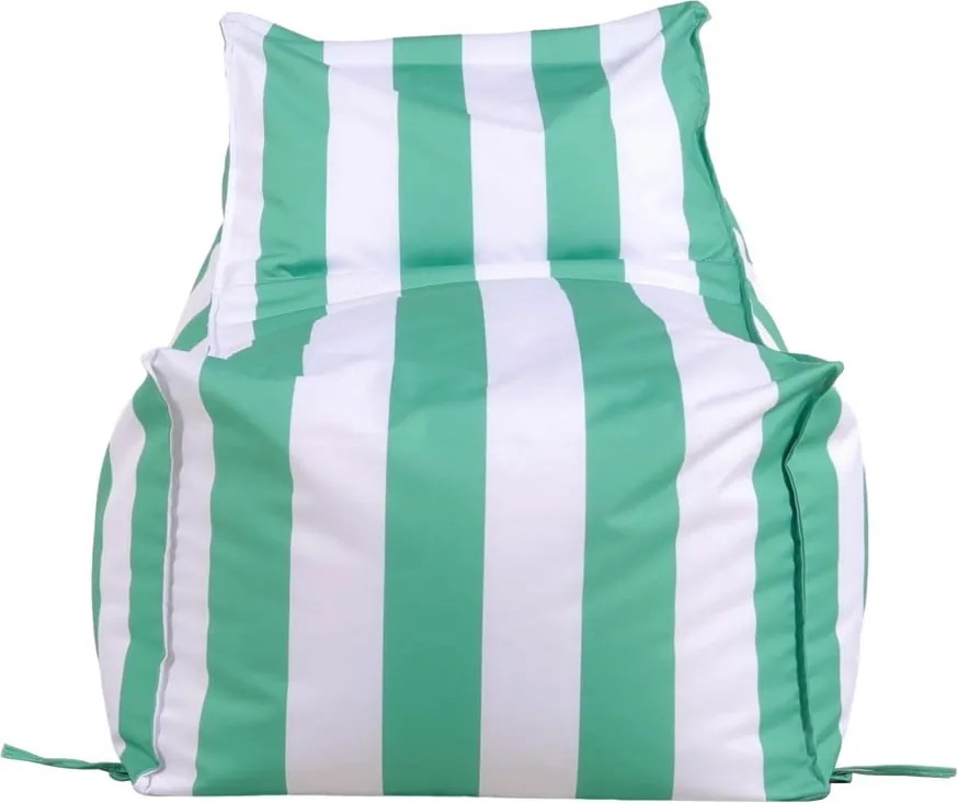 Pouf da giardino bianco e verde – Bonami Essentials