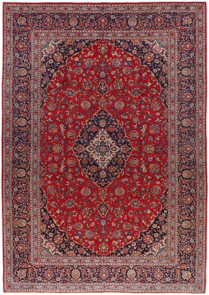 Kashan Tappeto persiano 390x270 (Iran) Annodato A Mano