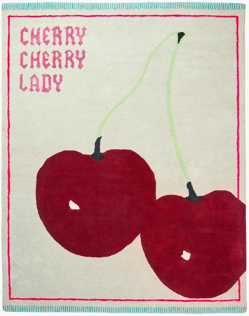 Tappeto in lana tessuto a mano Inky