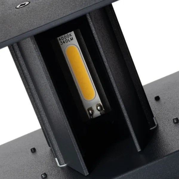 Kanlux 28994 - Applique LED da esterno con sensore REKA LED/7W/230V IP54 antracite