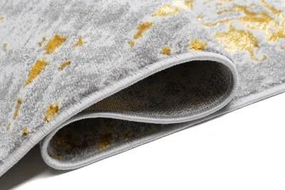 Tappeto moderno grigio-oro per interni Larghezza: 80 cm | Lunghezza: 150 cm