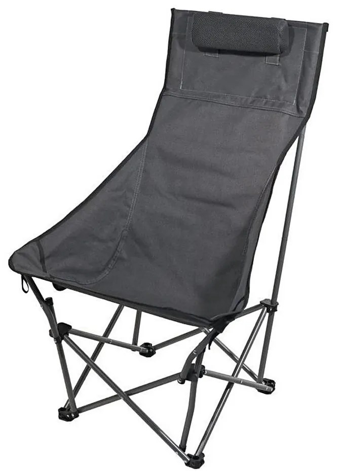 Sedia da campeggio pieghevole grigio
