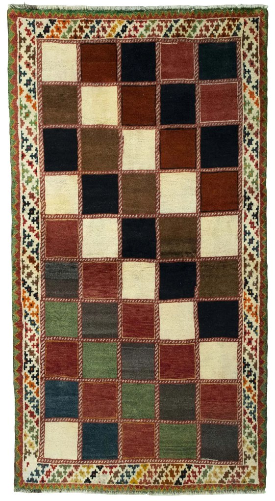 Gabbeh Tappeto 100 x 190 (Iran) Annodato A Mano