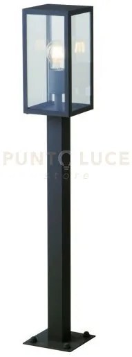 Palo mirage antracite 1 luce attacco e27 ip44 13x13x86cm in metallo...