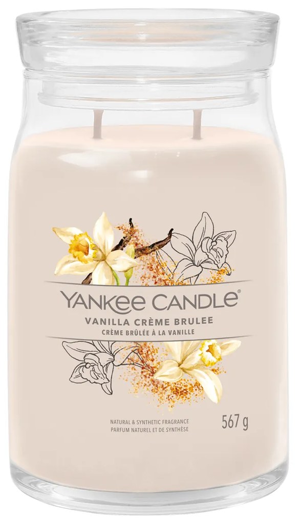 Vanilla Creme Brûlée, candela in giara grande Yankee Candle