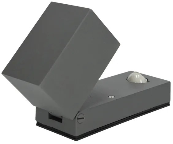 Applique da esterno con sensore  QUAZAR 1xGU10/35W/230V IP44 grigia