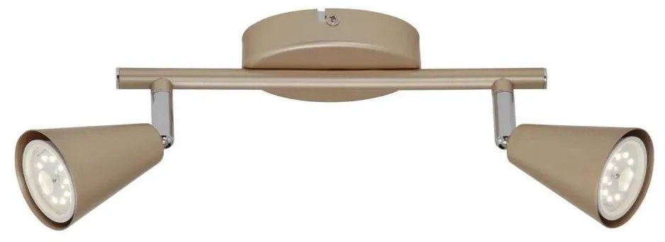 Briloner 2849-027 - Faretto LED GOLD BASIC 2xGU10/5W/230V