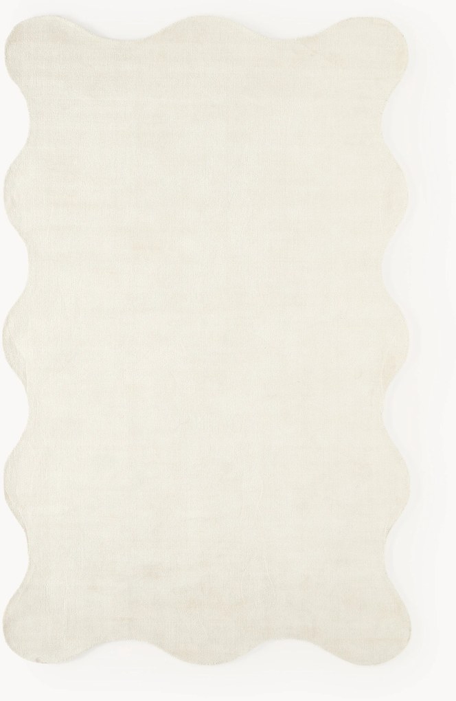 Tappeto tessuto a mano con bordo ondulato Wavy