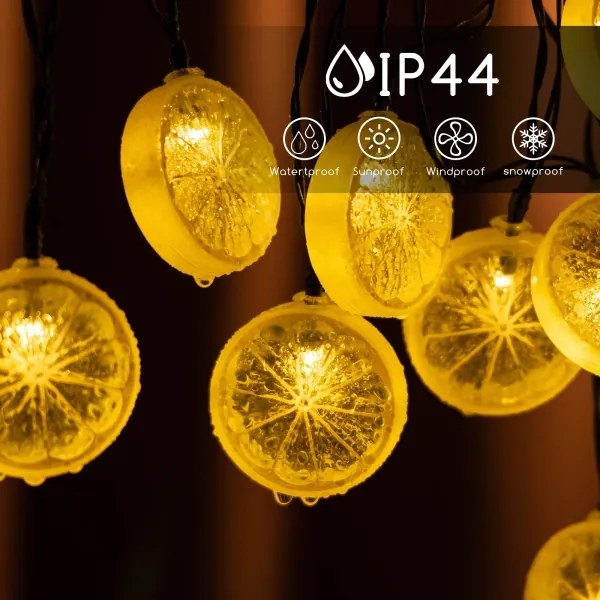 Aigostar - Catena solare LED 10xLED/3,8m IP44 bianco caldo