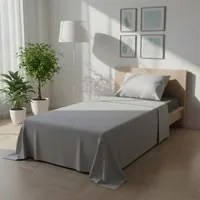 Completo letto singolo bicolor grigio chiaro scuro