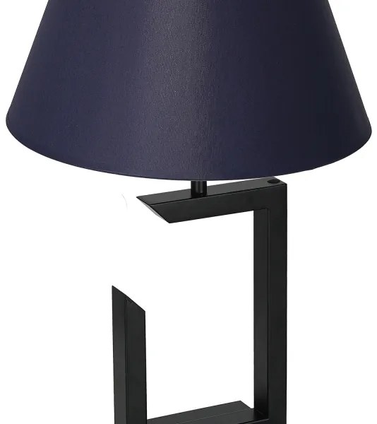 Lampada da tavolo 1xE27/60W/230V 45 cm blu/oro