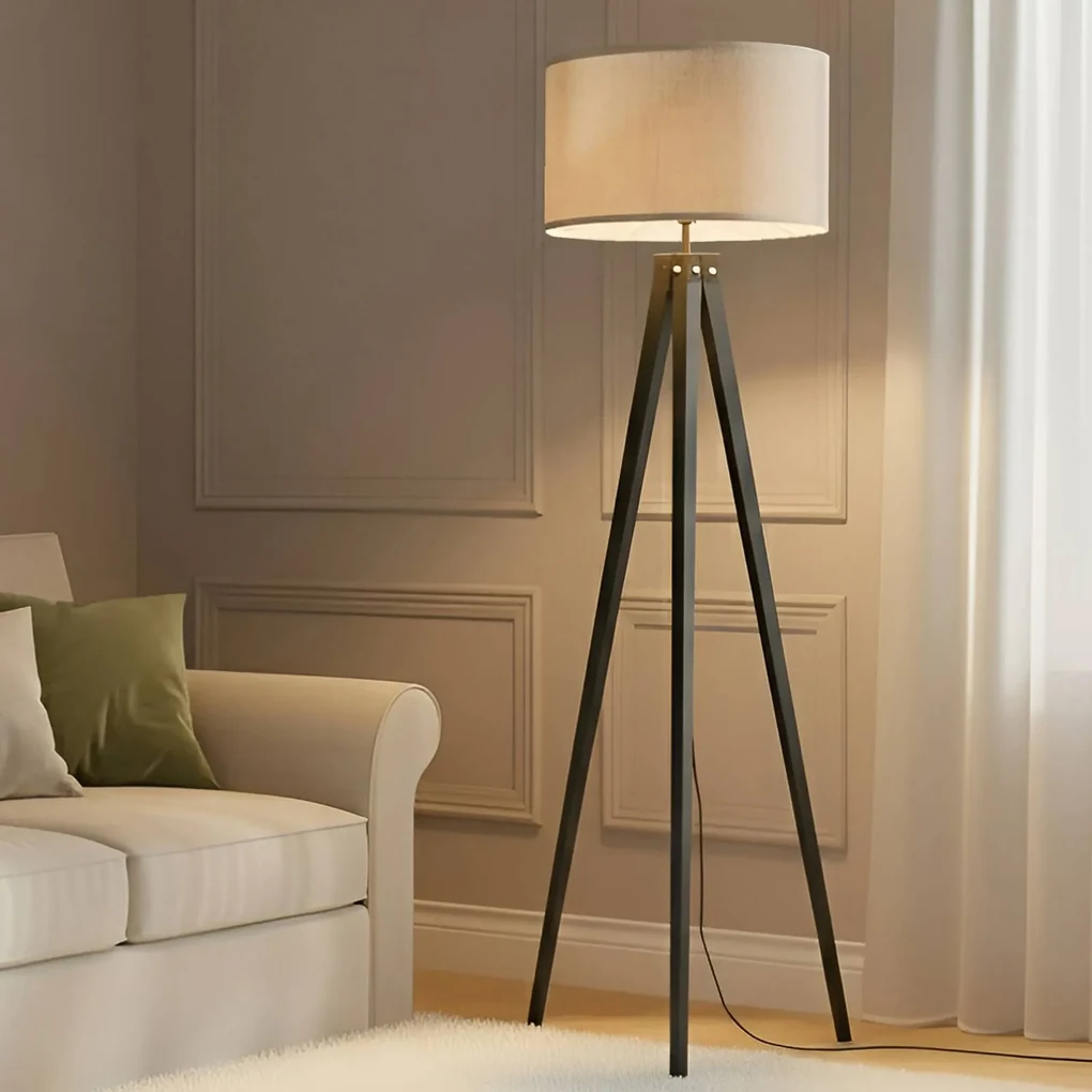 Lindby Lampada da terra 'Minali' (Moderno) colore Nero, in | FindTheDeal